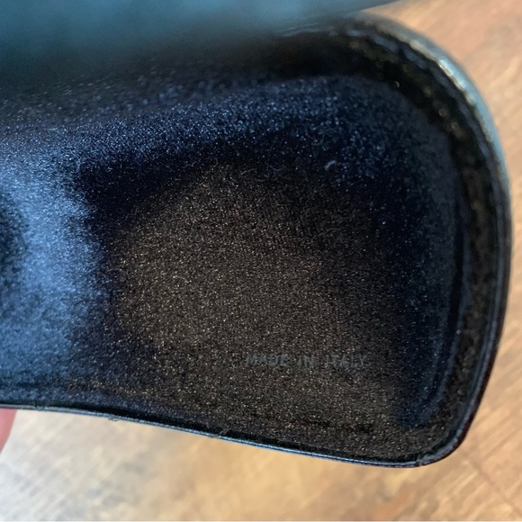 CHANEL Authentic Black Leather Quilted Sunglasses Eyeglass Case - Picture 2 of 7